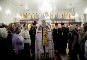 Всенощное бдение в Благовещенском храме г. Вольска