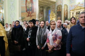 Великая Рождественская вечерня в храме в честь Покрова Пресвятой Богородицы г. Саратова