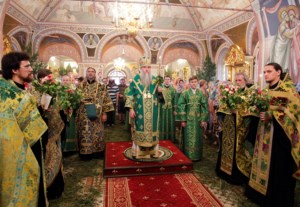 Всенощное бдение в Свято-Троицком кафедральном соборе г. Саратова