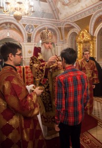 Всенощное бдение в Свято-Троицком кафедральном соборе г.Саратова