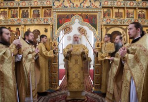 Божественная литургия в Свято-Алексиевском женском монастыре г. Саратова