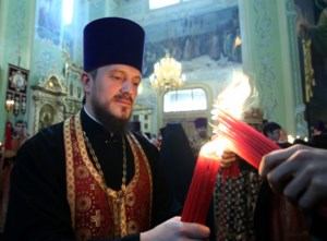 Пасхальная вечерня в храме Покрова Пресвятой Богородицы г.Саратова