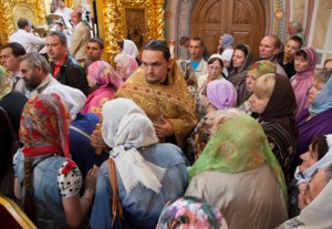 Божественная литургия в Свято-Троицком кафедральном соборе г.Саратова