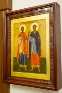 Божественная литургия в храме во имя святых бессребреников и чудотворцев Космы и Дамиана г. Саратова