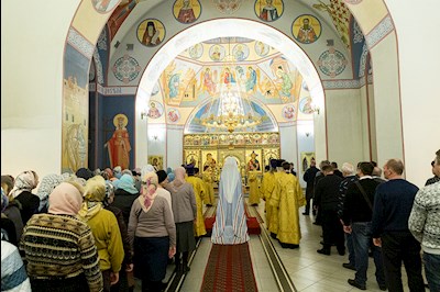 Всенощное бдение в Свято-Никольском мужском монастыре г. Саратова