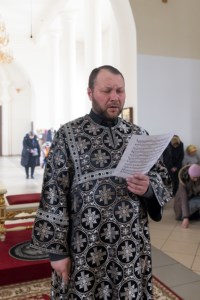 Литургия Преждеосвященных Даров в Свято-Троицком кафедральном соборе г. Вольска