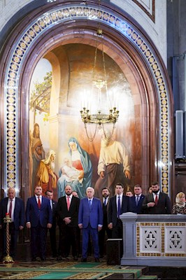 Митрополит Игнатий принял участие в Божественной литургии в день 14-й годовщины интронизации Патриарха Кирилла