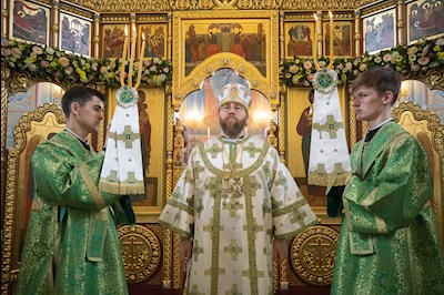 Митрополит Игнатий совершил Божественную литургию в Иоанновском женском монастыре в пос. Алексеевка Хвалынского района