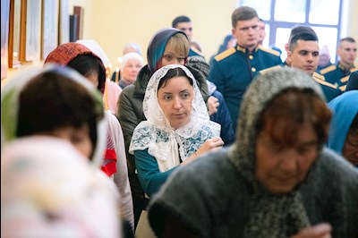 Митрополит Игнатий совершил Божественную литургию в храме святых мучениц Веры, Надежды, Любови и матери их Софии поселка Светлый