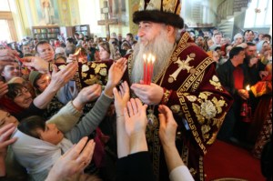 Великая Пасхальная вечерня в Покровском храме Саратова