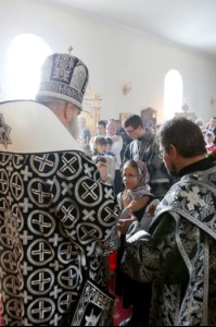 Литургия Преждеосвященных Даров в храме в честь Казанской иконы Божией Матери р.п.Татищево