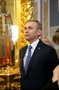 Божественная литургия в Свято-Троицком кафедральном соборе г. Саратова
