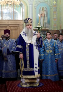 Всенощное бдение в храме в честь Покрова Пресвятой Богородицы г. Саратова
