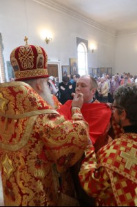 Божественная литургия в храме в честь Покрова Пресвятой Богородицы р.п. Новые Бурасы