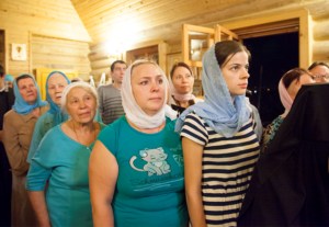 Всенощное бдение в храме в честь Рождества Пресвятой Богородицы города Саратова