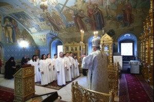 Крещальная литургия в Свято-Троицком кафедральном соборе г.Саратова