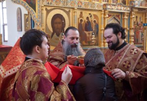 Божественная литургия в Свято-Алексиевском женском монастыре г. Саратова
