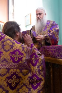 Литургия Преждеосвященных Даров в храме в честь Сошествия Святого Духа г. Саратова