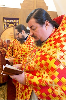Божественная литургия в храме Воскресения Христова г. Саратова
