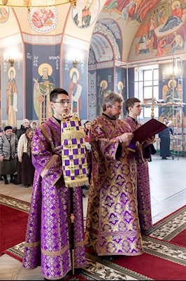 Божественная литургия в Свято-Никольском мужском монастыре г. Саратова