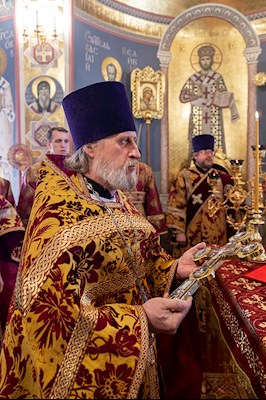 Божественная литургия в Свято-Троицком кафедральном соборе г. Саратова