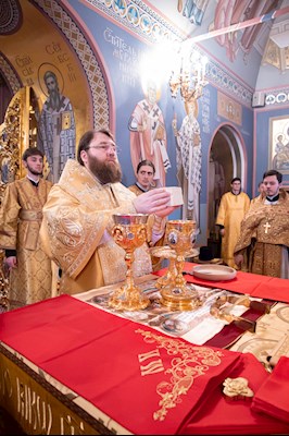 Митрополит Игнатий совершил Божественную литургию в Свято-Троицком кафедральном соборе г. Саратова