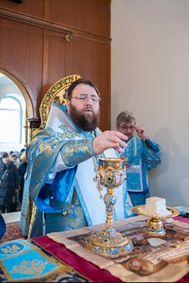 Митрополит Игнатий совершил Божественную литургию на Архиерейском подворье – в храме в честь иконы Божией Матери «Утоли моя печали» г. Саратова