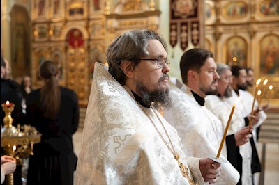 Митрополит Игнатий совершил отпевание клирика саратовского храма в честь иконы Божией Матери «Утоли моя печали» диакона Андрея Николаевцева