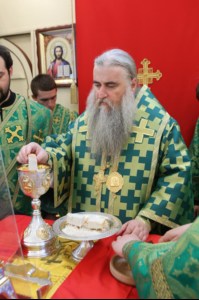 Божественная литургия в храме во имя святителя Луки (Войно-Ясенецкого) города Саратова