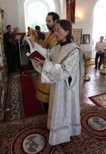 Божественная литургия в Спасо-Преображенском мужском монастыре Саратова