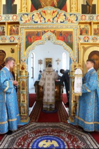Божественная литургия в Свято-Алексиевском женском монастыре г. Саратова