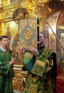 Всенощное бдение в Свято-Троицком кафедральном соборе г. Саратова