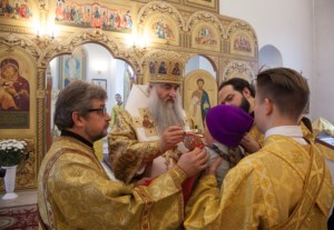 Божественная литургия в храме во имя святых первоверховных апостолов Петра и Павла г.Красноармейска