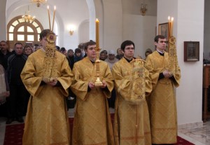 Божественная литургия в Свято-Алексиевском женском монастыре г. Саратова