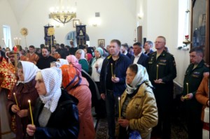 Чин Великого освящения и Божественная литургия в храме в честь Владимирской иконы Божией Матери Владимирского женского монастыря г. Вольска