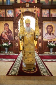 Божественная литургия в храме в честь Нерукотворного Образа Спасителя г. Саратова