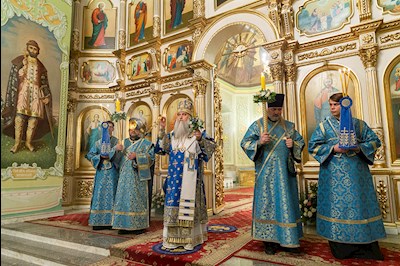 Всенощное бдение в Покровском храме г. Саратова