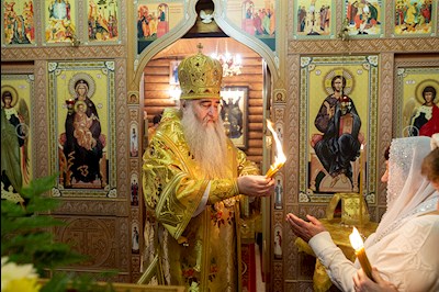 Митрополит Лонгин совершил Великое освящение храма Преображения Господня р.п. Соколовый