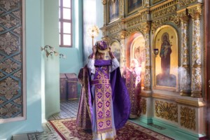 Литургия Преждеосвященных Даров в храме в честь Сошествия Святого Духа г. Саратова