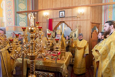 Божественная литургия в Свято-Иоанновском женском монастыре с. Алексеевка Хвалынского района
