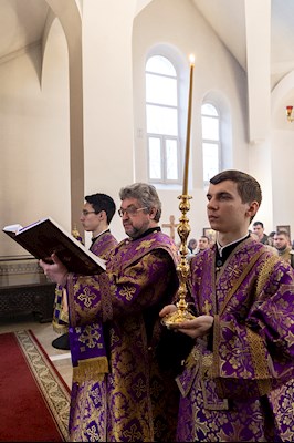 Божественная литургия в храме в честь иконы Божией Матери «Всех скорбящих Радость» г. Саратова