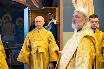 Митрополит Игнатий совершил Божественную литургию в Свято-Никольском мужском монастыре г. Саратова