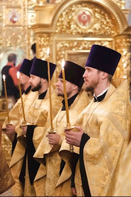 Всенощное бдение в Свято-Троицком кафедральном соборе г. Саратова