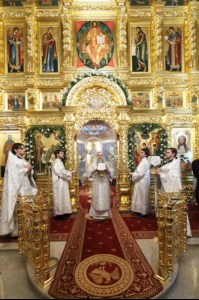 Митрополит Лонгин совершил Рождественское ночное богослужение