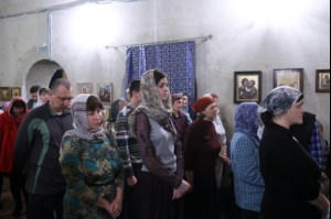 Всенощное бдение в храме Благовещения Пресвятой Богородицы г. Саратова
