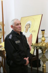 Божественная литургия в храме блаженной Ксении Петербургской г. Саратова на территории ИТК УШ-382/33