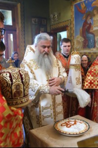 Божественная литургия в храме во имя святого благоверного великого князя Димитрия Донского села Столыпино Балтайского района