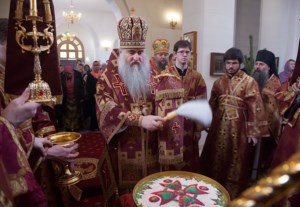 Божественная литургия в Свято-Алексиевском женском монастыре г. Саратова