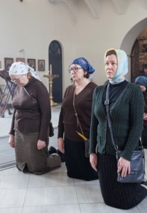 Литургия Преждеосвященных Даров в Свято-Никольском мужском монастыре г.Саратова