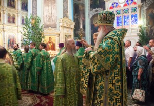 Всенощное бдение в храме Сошествия Святого Духа г. Саратова